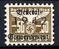 Nazi Party Dues 1942 "Generalgouvernment" Stamp .50 + .30 Marks